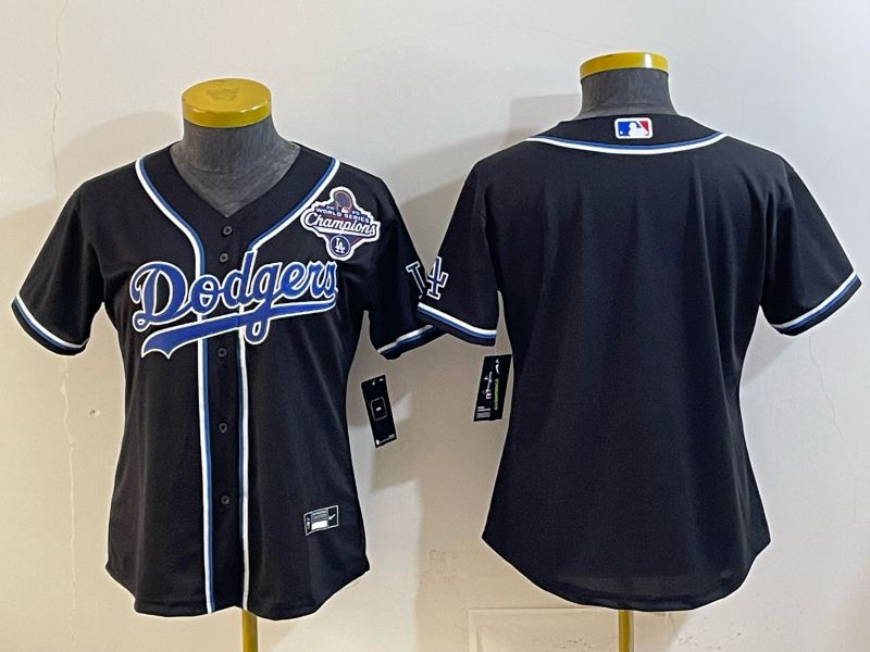 Youth 2026 Los Angeles Dodgers Blank Black Game Nike MLB Jersey style 004->youth mlb jersey->Youth Jersey